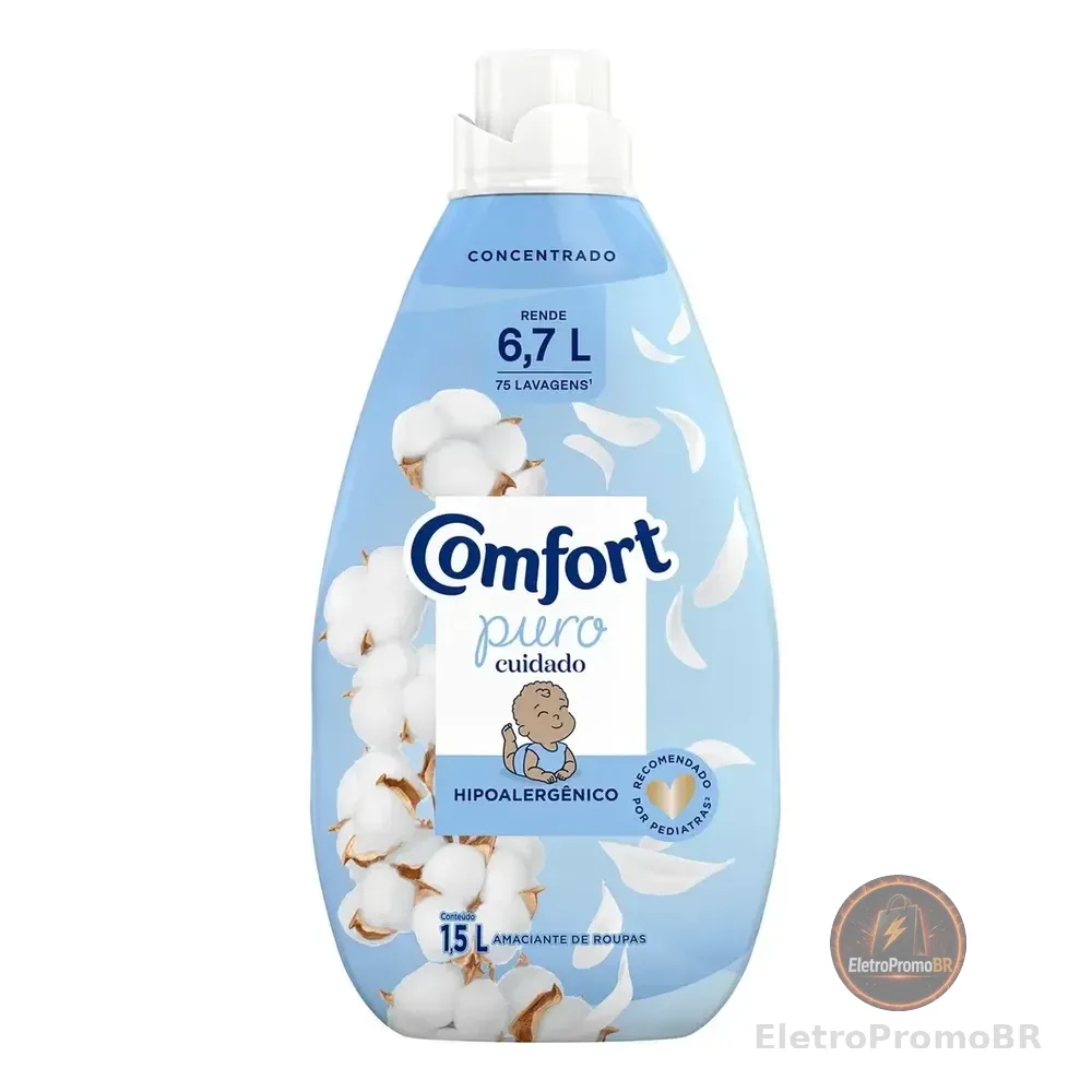 Amaciante De Roupa Concentrado Puro Cuidado Comfort Frasco 1,5l