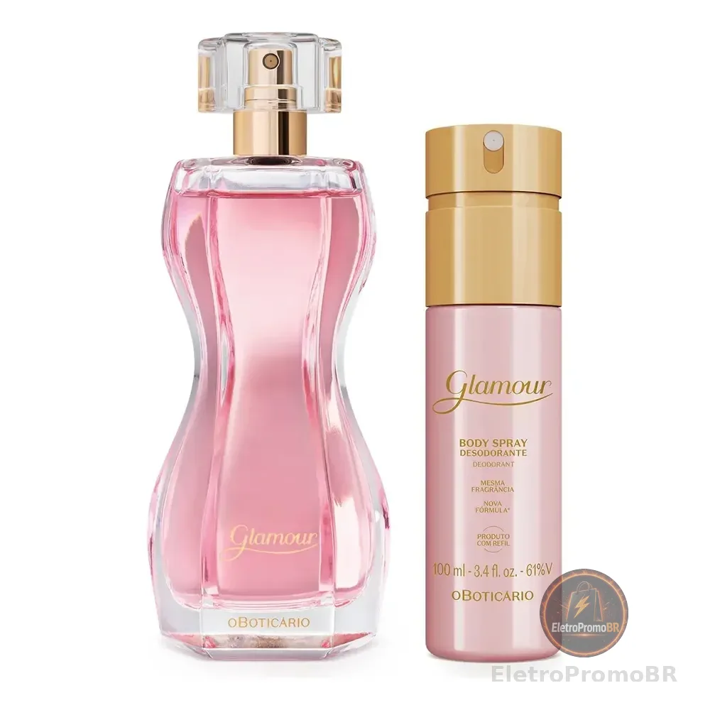 Glamour: Colônia 75ml + Body Spray 100ml