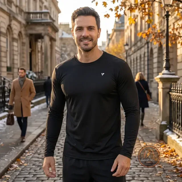 Camisa Térmica Voker Segunda Pele Proteção Solar Uv Dry Fit