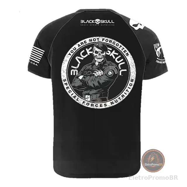 Camiseta Blackskull Bope Camisa De Treino Academia Original