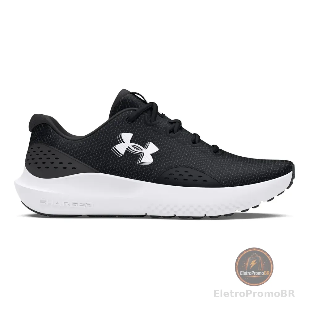 Tênis Masculino Charged Surge 4 Under Armour Khakibase/black/black Lisa 44