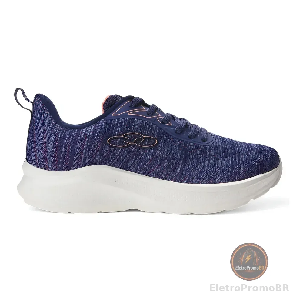 Tênis Casual Feminino Nyx Olympikus Azul/rosa/branco Texturizado 36 Br