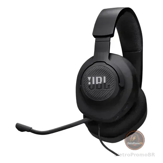 Headset Gamer Quantumsound Jblqtum100m2blk 100m2 Black Jbl Preto