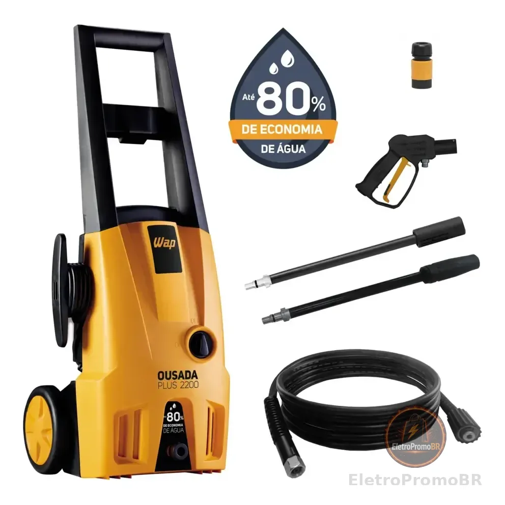 Lavadora De Alta Pressão Wap Ousada Plus 2200 1500w 1750 Psi Amarelo/preto 220v 60