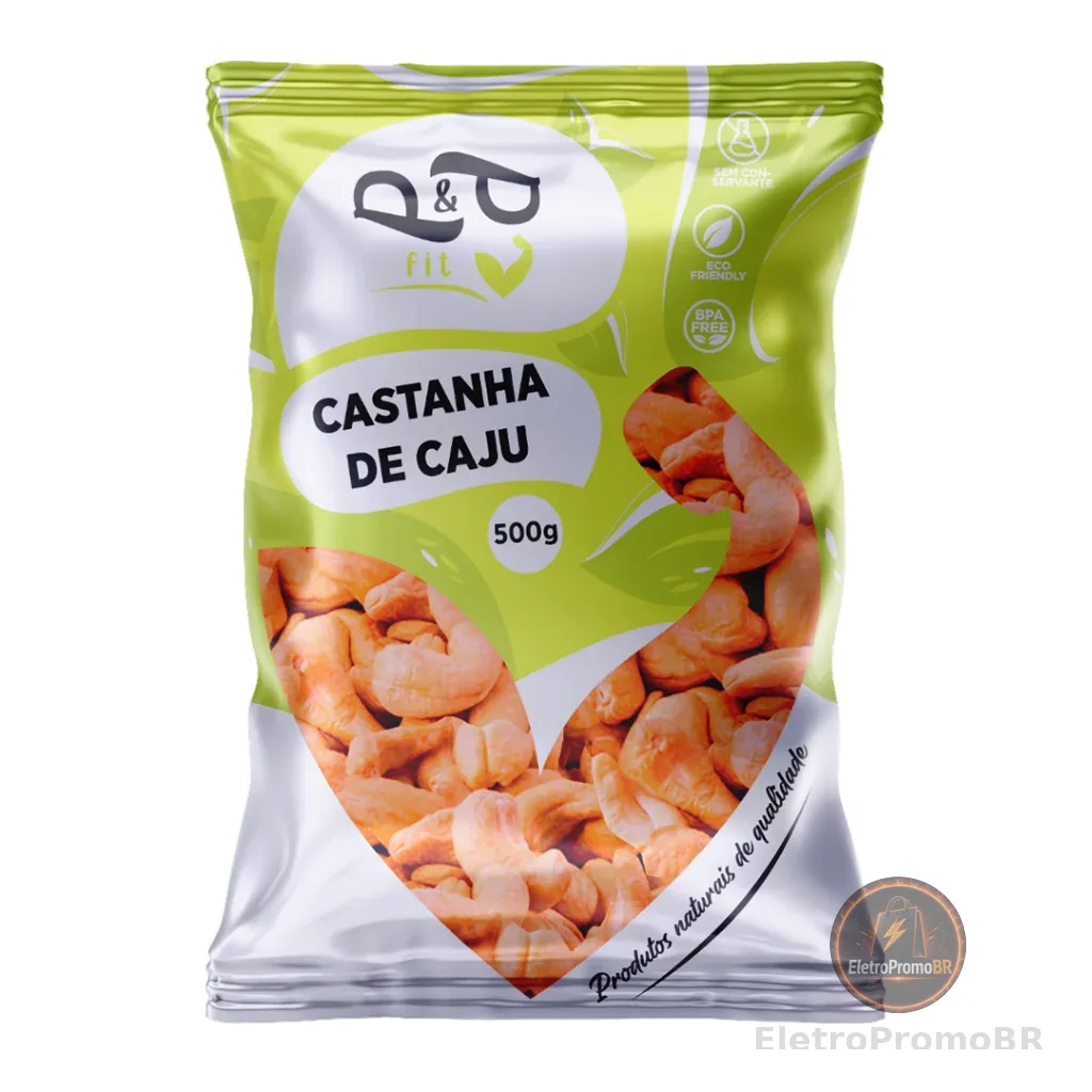 Castanha de Caju em Pedaço/Bandas 500g Torrada (Com ou Sem Sal) - P&P