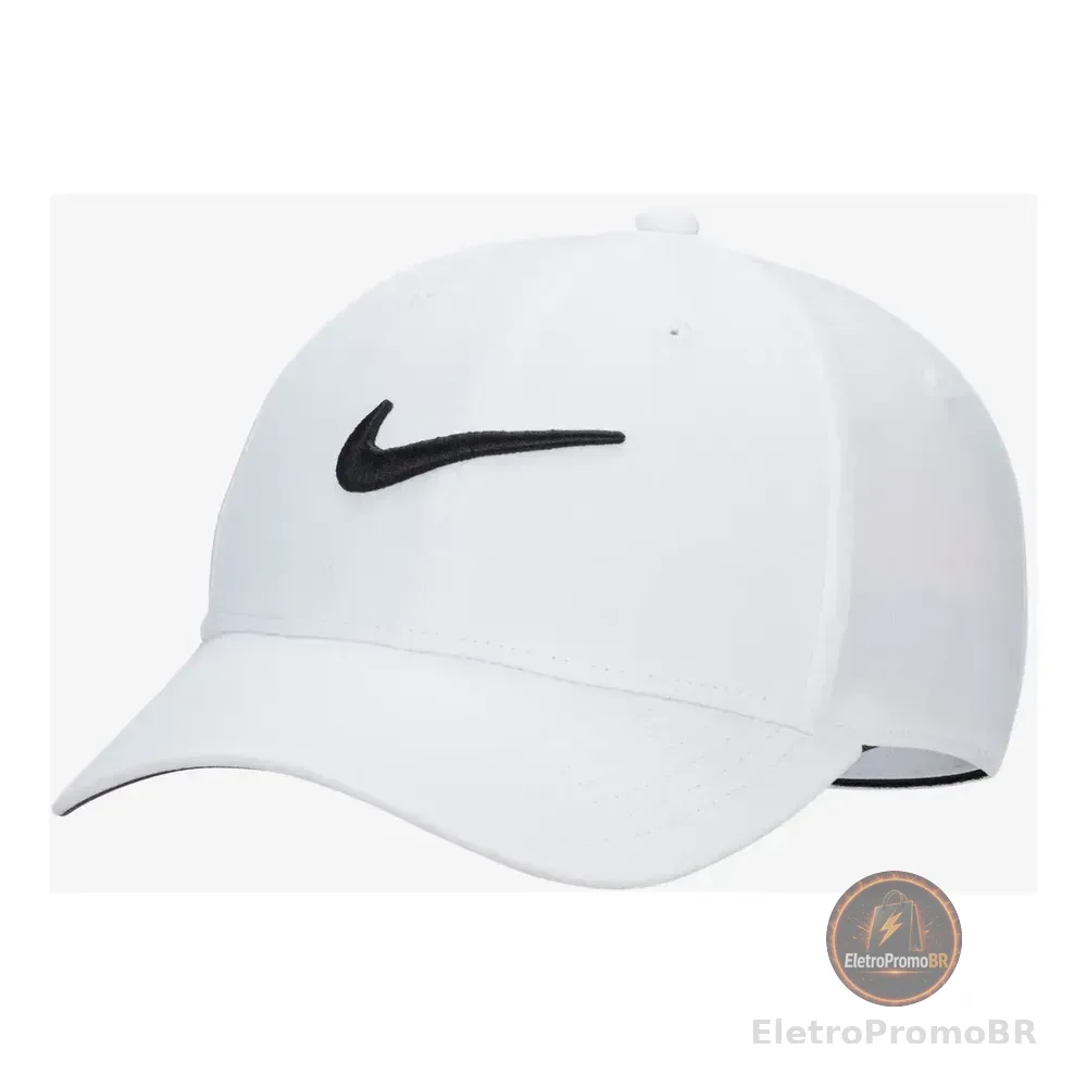 Boné Nike Dri-fit Club Unissex Cor Branco Tamanho G/gg Liso
