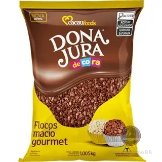 Flocos Sabor Chocolate 1,005kg - Dona Jura
