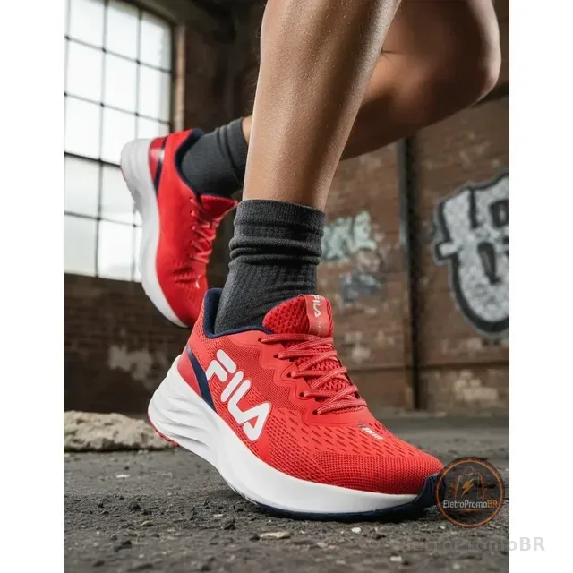 Tênis Fila Masculino Racer Comet 2 Esportivo Corrida Treino