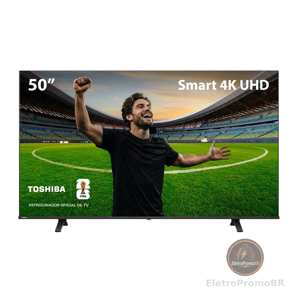 Smart TV DLED 50 4K Toshiba 50C350NS VIDAA 3 HDMI 2 USB Wi-Fi - TB054E