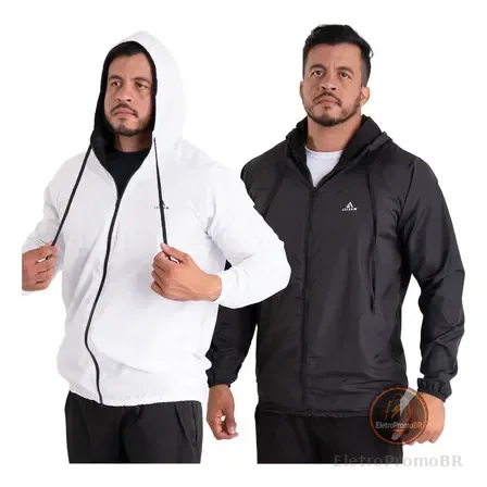 Kit 2 Jaquetas Corta Vento Impermeável Para Corrida Fitness