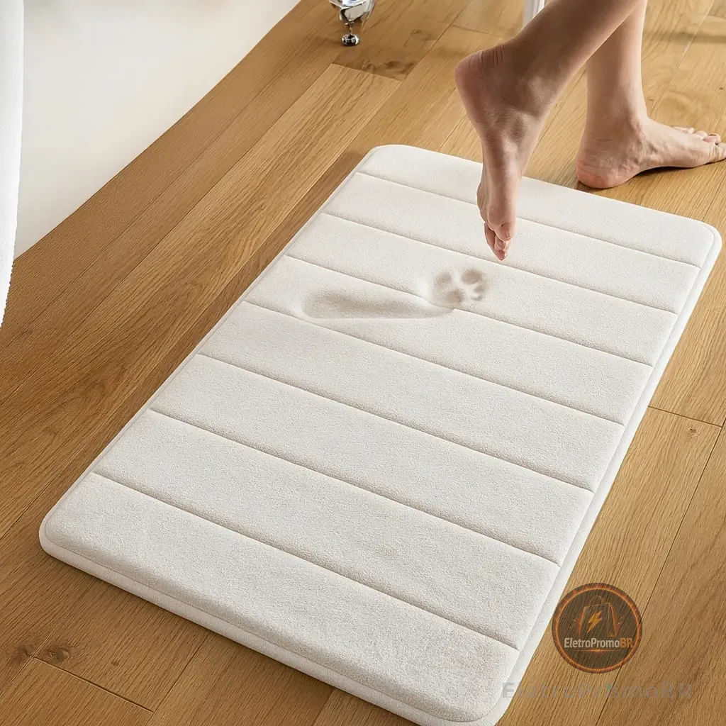 Tapete De Banheiro Soft Macio Secagem Rápida 60x40cm HeyTex