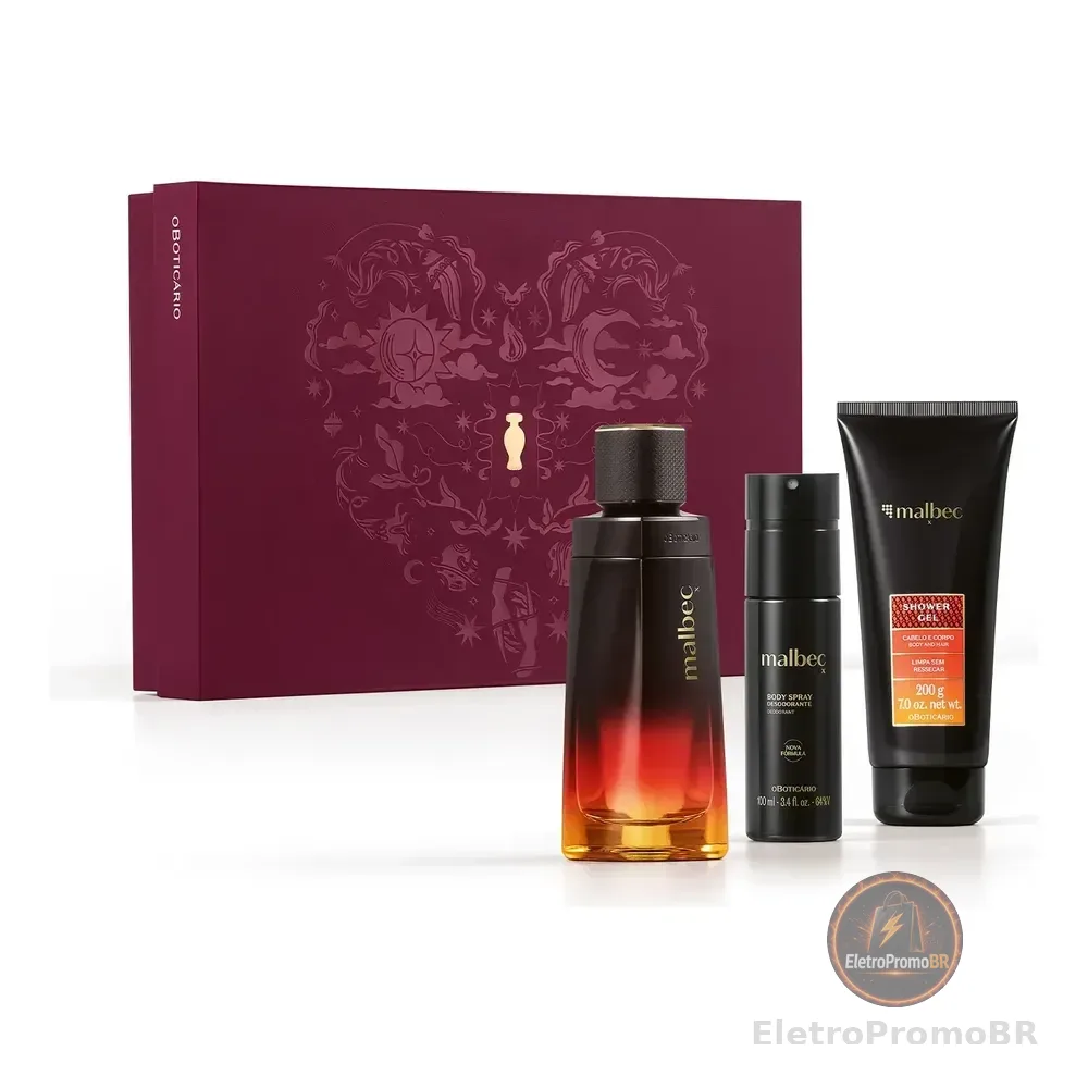 Kit Presente Malbec X O Boticário Masculino Original