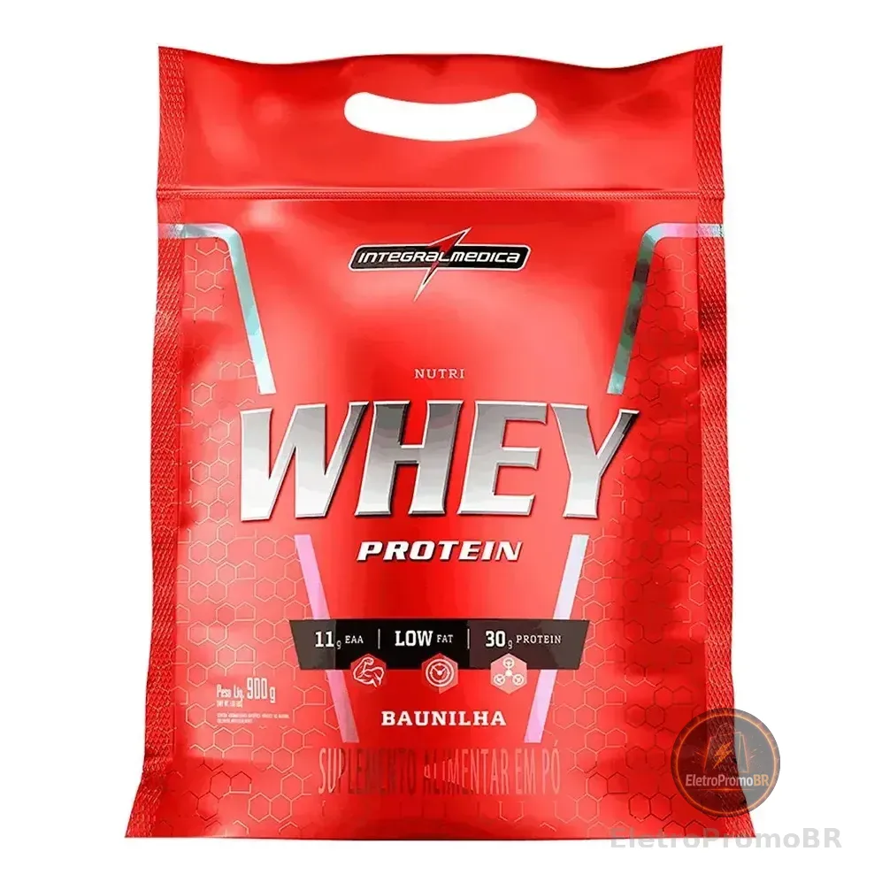 Nutri Whey Protein Baunilha Refil 900g Integral Médica