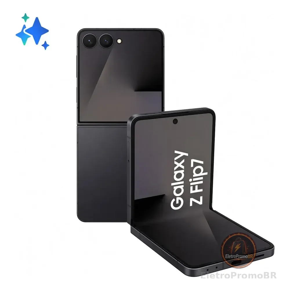 Samsung Galaxy Z Flip7 5g 512gb 12gb Ram, Galaxy Ai Preto
