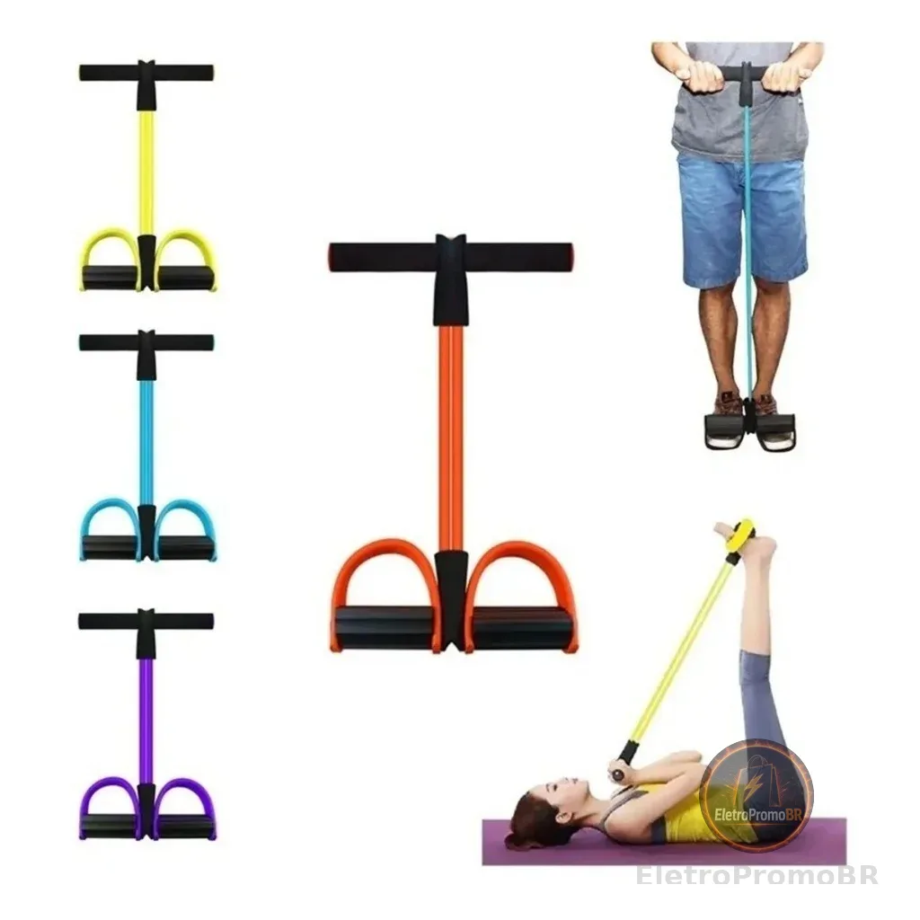Elástico Extensor Pedal Fitness Musculação Pilates Treinamento Funcional