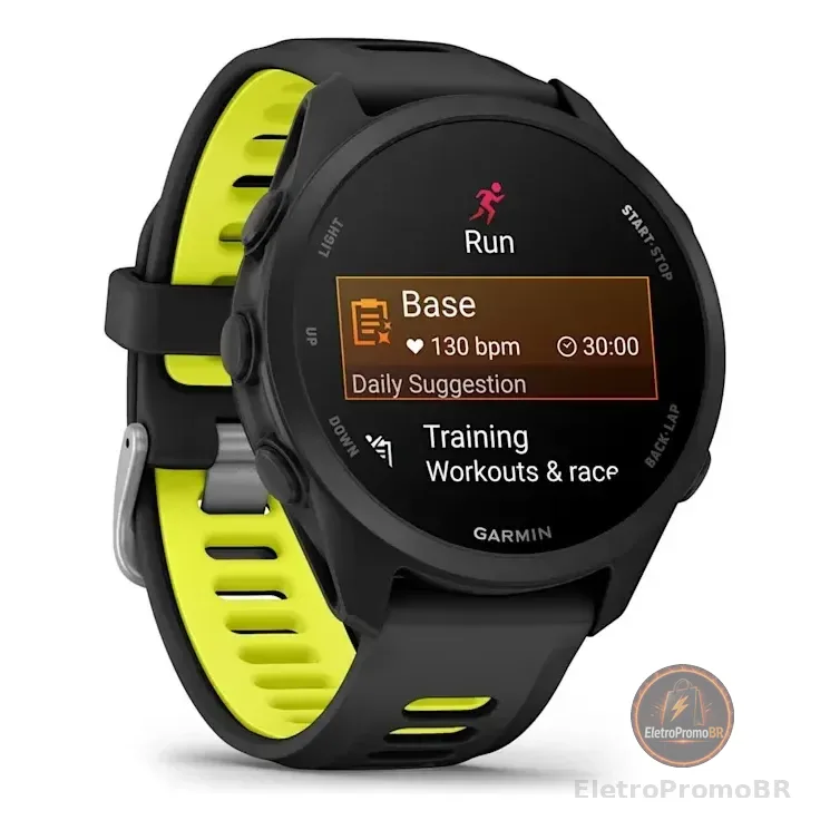 Relogio Garmin Forerunner 170 Basic Preto Garantia E Nf Preto Mesh