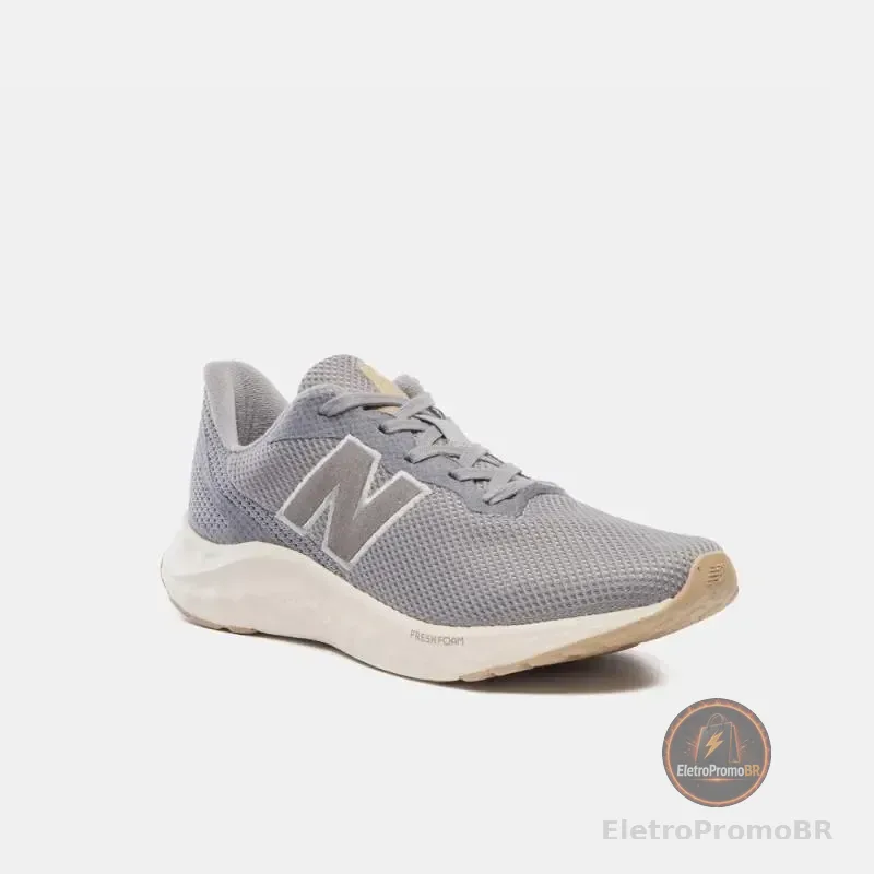 Tênis Masculino Fresh Foam Arishiv4 New Balance Cinza Liso 40 Br