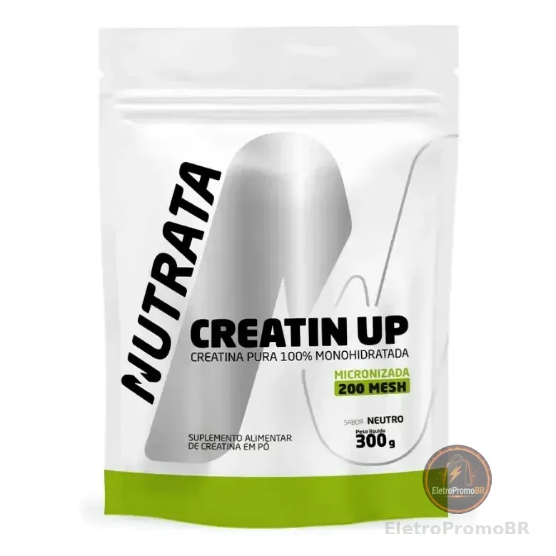 Creatina Monohidratada Nutrata 300g Refil Em Pó Pura Sem Sabor