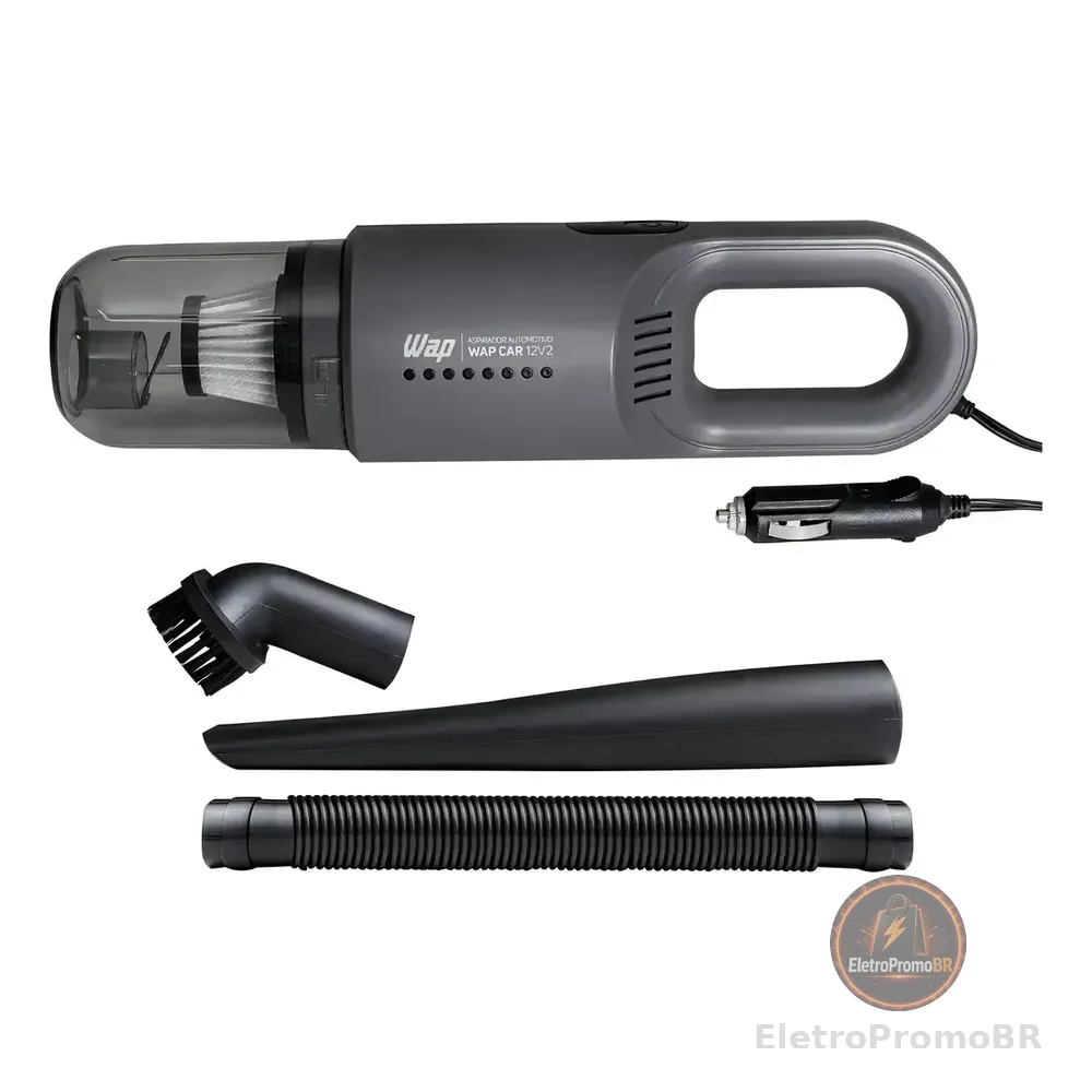 Aspirador Automotivo Wap Car Portátil 420ml Cinza 12v
