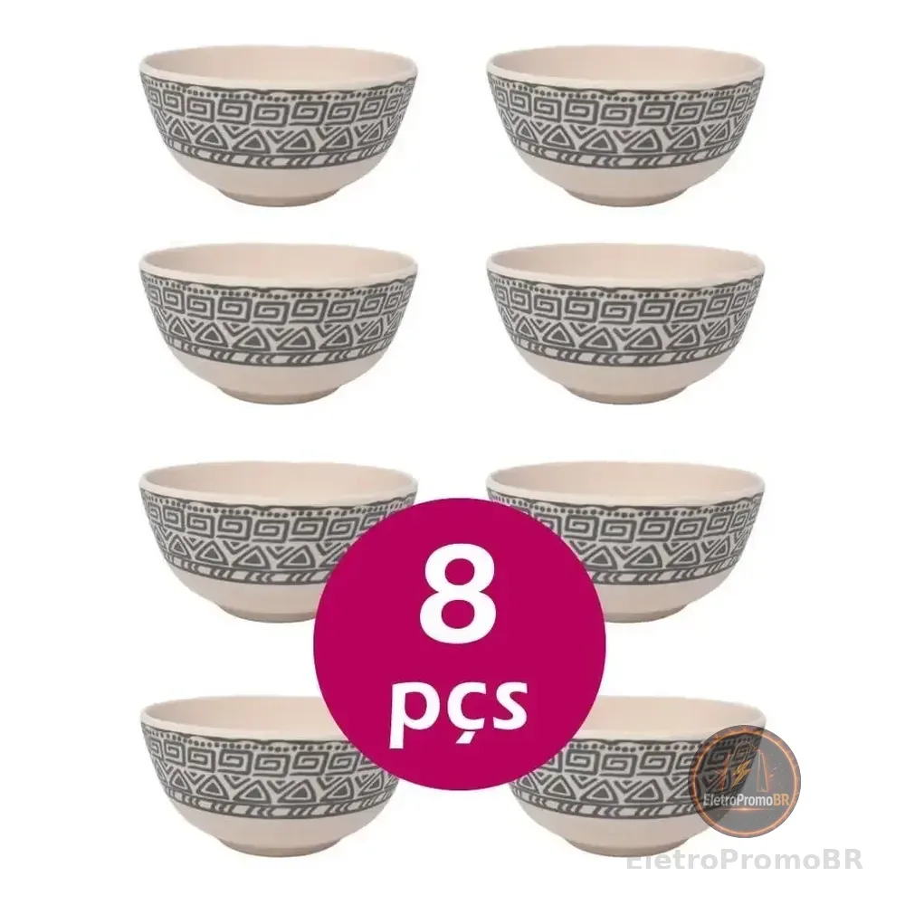 Kit 8un Tigela Bowl Cumbuca Ecológico 300ml Sopa Caldo