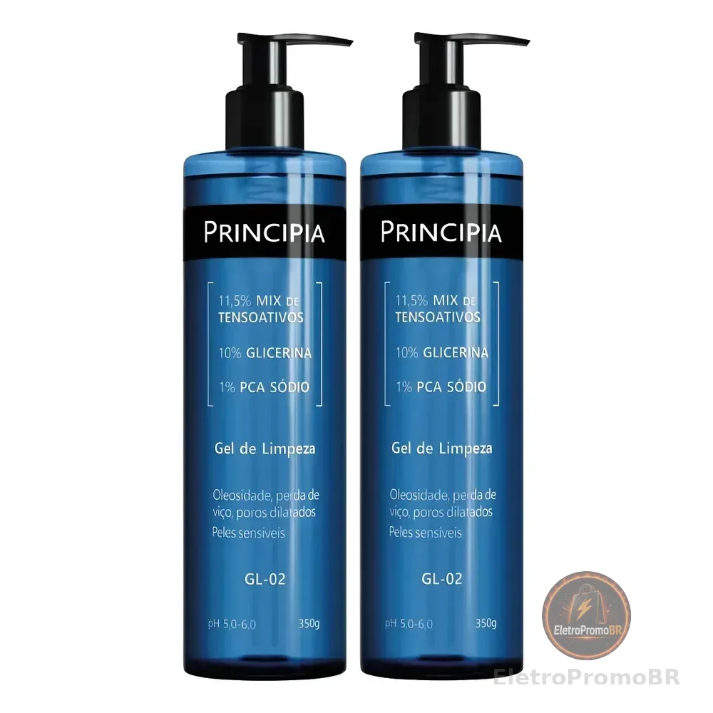 Principia Kit C/ 2 Gel De Limpeza Facial Gl-02 Todo Tipo De Pele Dia/noite
