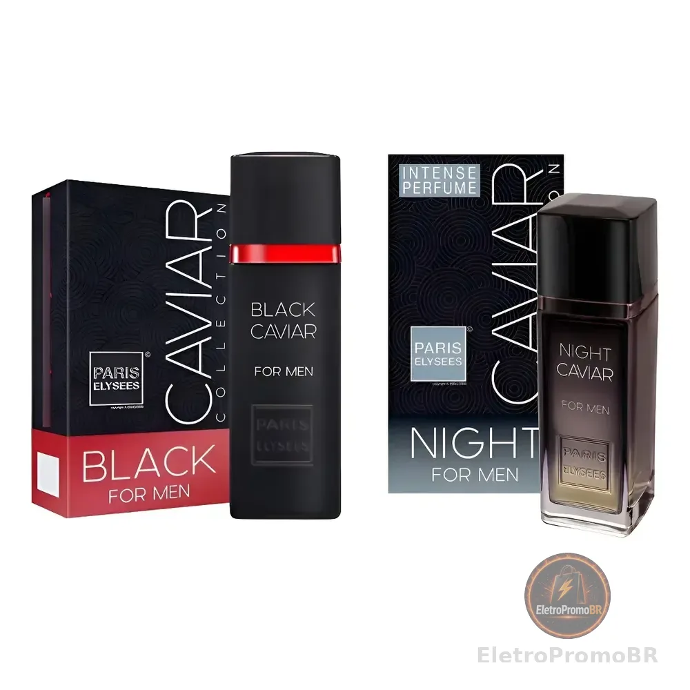 Kit 1 Black Caviar Masculino 100ml + 1 Night Caviar 100ml
