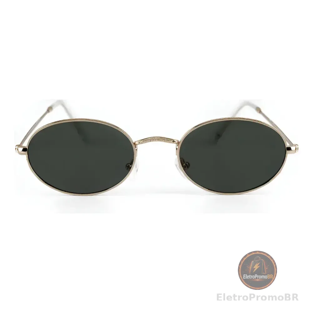 Óculos De Sol Morris Black Gold Saint Germain Dourado Preto