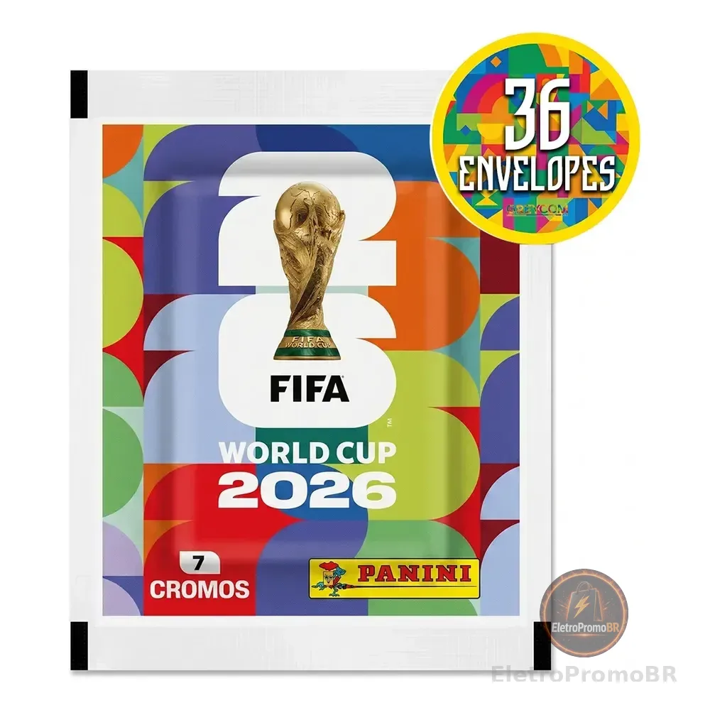 Kit 252 Figurinhas Do Álbum Copa Do Mundo 2026- 36 Envelopes