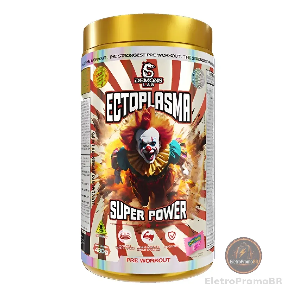Pré Treino Ectoplasma Super Power 480g - Demons Lab Sabor Tutti Fruit