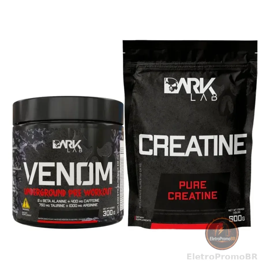 Pre Treino Mango Loko 300g + Creatina Sem Sabor 500g Dark Lab