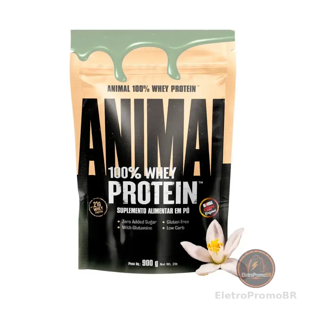 Suplemento 100% Whey Protein Animal Refil 900g Sorvete De Pistache C/ Flor De Laranja Universal Nutrition