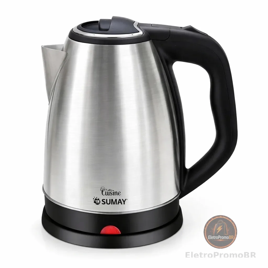 Chaleira Elétrica Inox 1,8L Desligamento Automático 1000W Sumay