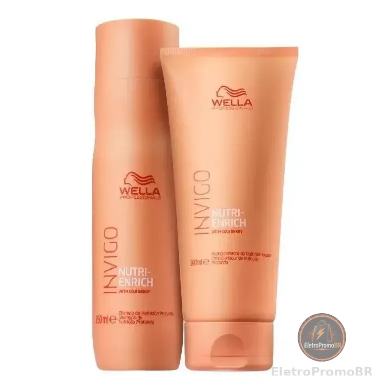 Kit Nutri-enrich Shampoo De 250ml E Condic. De 200ml Wella