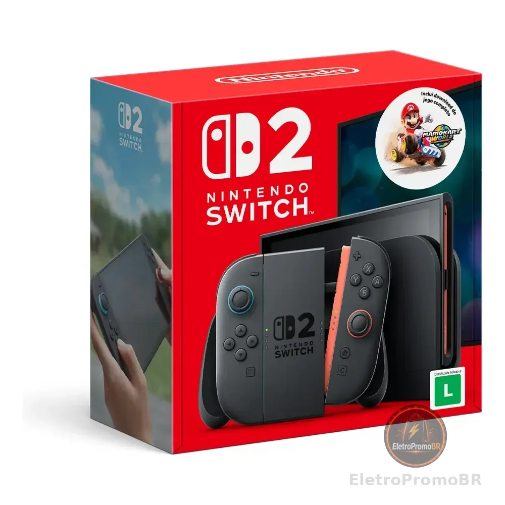 Bundle Nintendo Switch 2 + Mario Kart World Preto