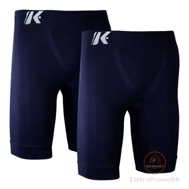 Kit 2 Bermuda Térmica Cueca Anti Assadura Esportiva Premium