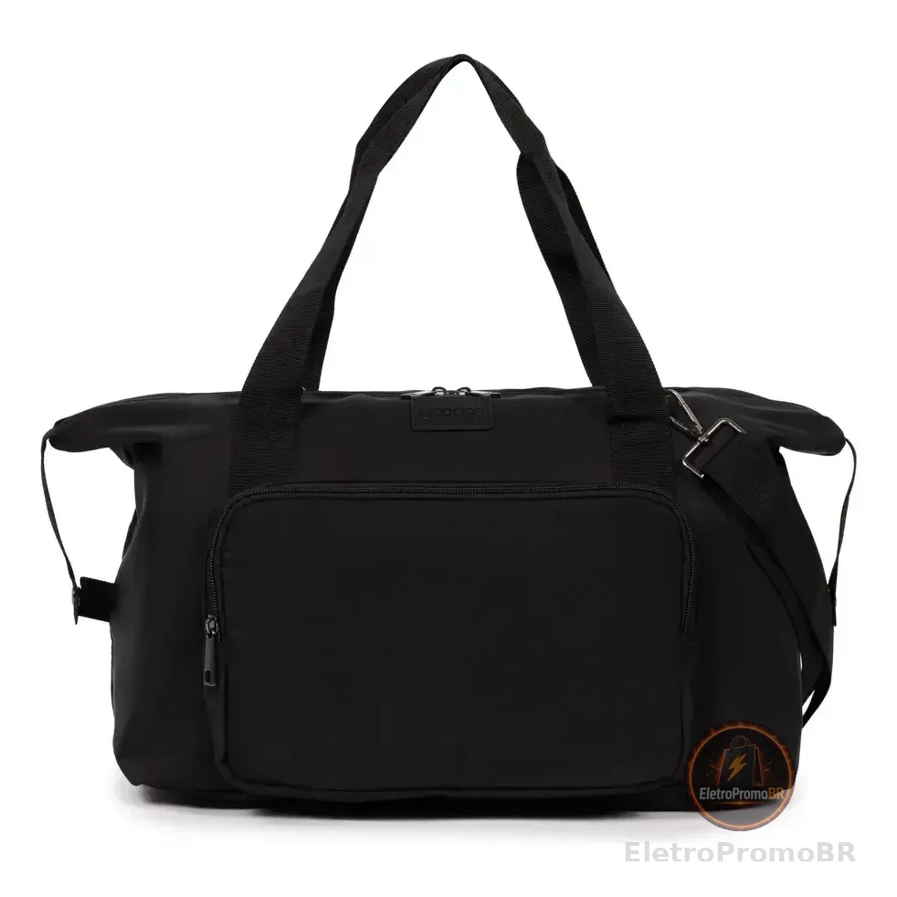 Gocase Bolsa Moove - Essencial Dia A Dia Academia Fitness Cor Preto Liso Níquel