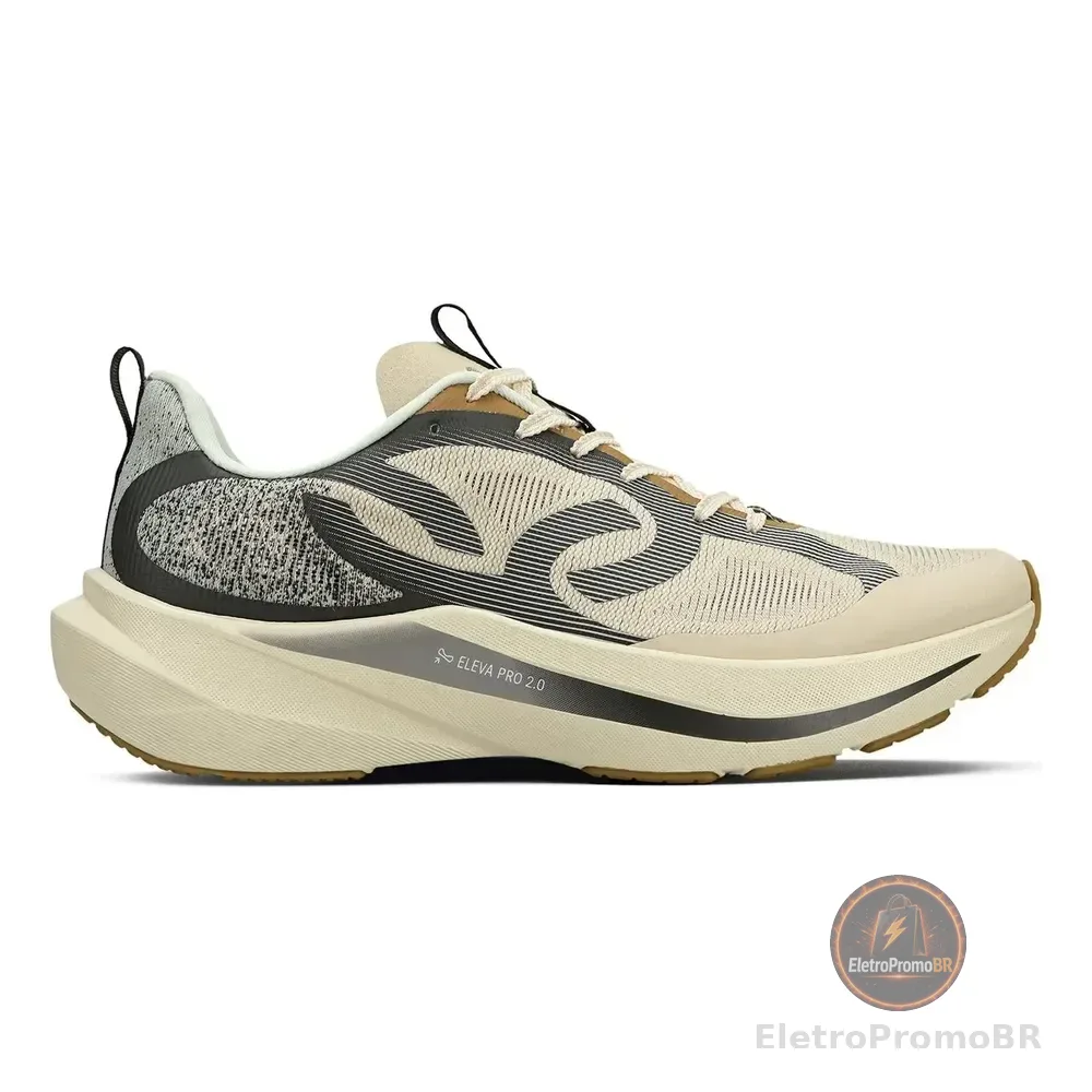 Tênis Olympikus Corre Vento 3 Unissex Corrida Leve Conforto Bege Lisa 36 Br