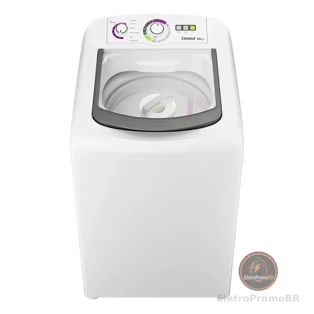 Máquina De Lavar Consul 10 Kg Dosagem Econômica - Cwb10bb Branca 220v Branco
