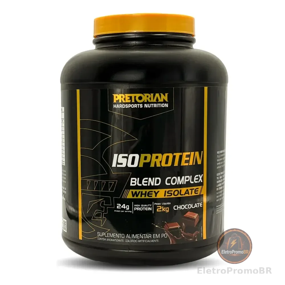 Whey Protein Isolado Iso Protein Blend Complex 2kg Pretorian Sabor Chocolate