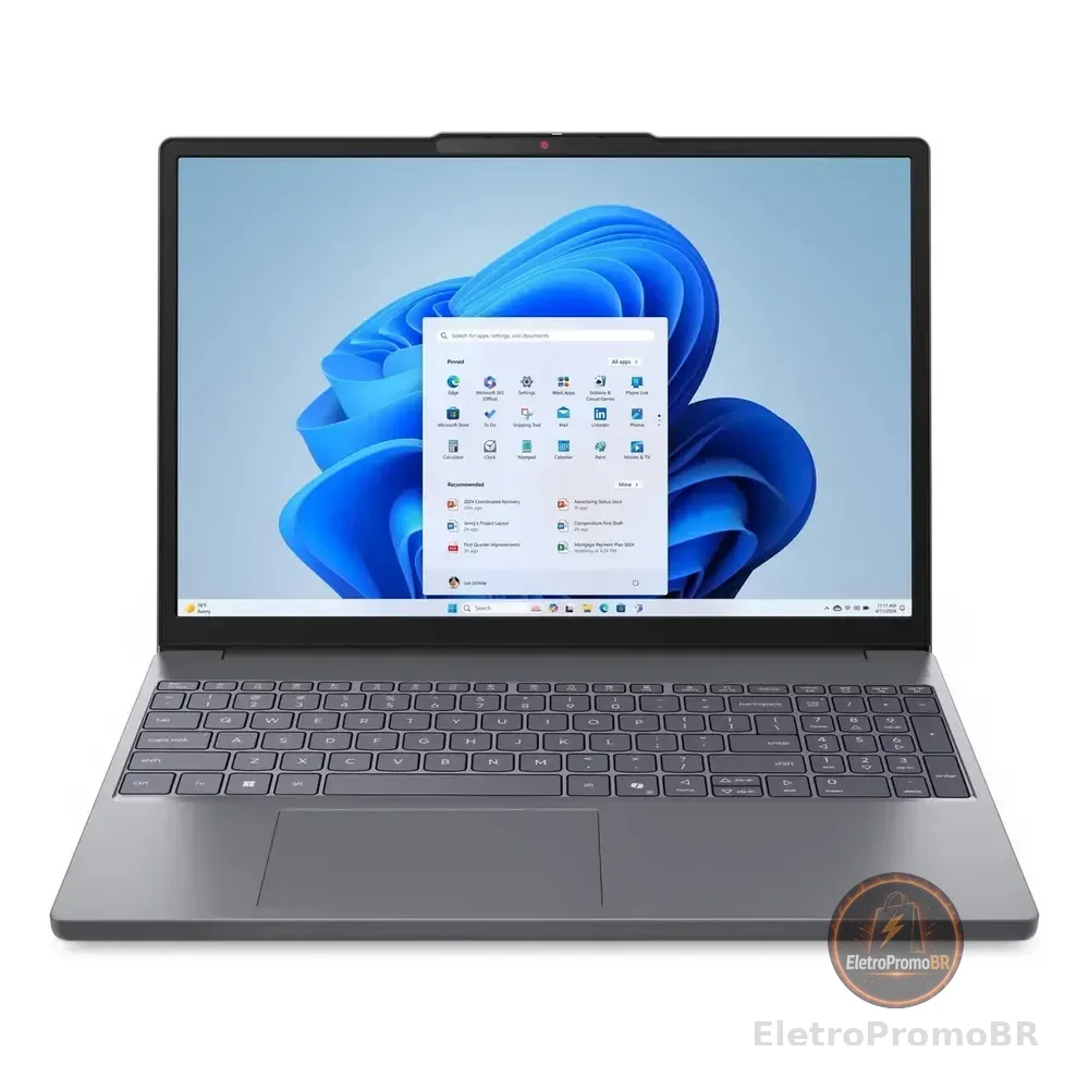 Notebook Lenovo Ideapad Slim 3 15irh10 Intel Core I5-13420h 16gb 512gb Ssd Windows 11 15.3 - 83ns0001br Luna Grey Cinza