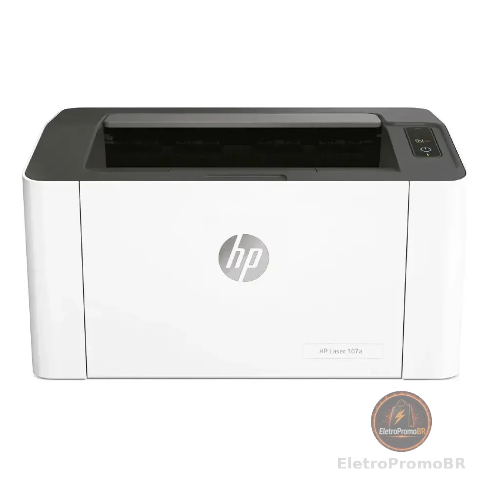 Impressora Hp Laser 107a Monocromática Porta Usb 2.0 De Alta Velocidade 110 A 127 Vca Branco/preto 127v