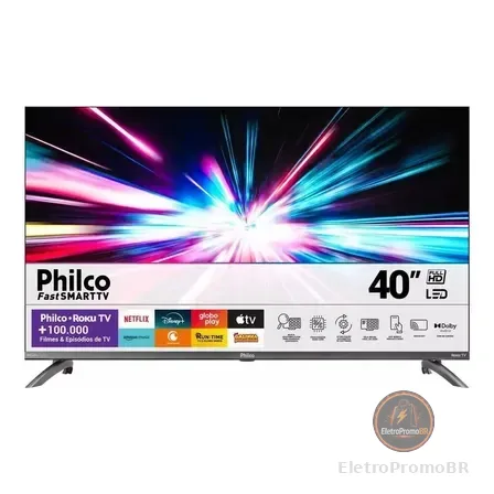 Smart Tv 40 Philco Ptv40m9gr2cgb Roku Tv Led Dolby Audio