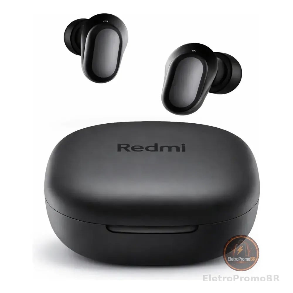 Fone De Ouvido Sem Fio Xiaomi Redmi Buds 6 Play Preto Preto