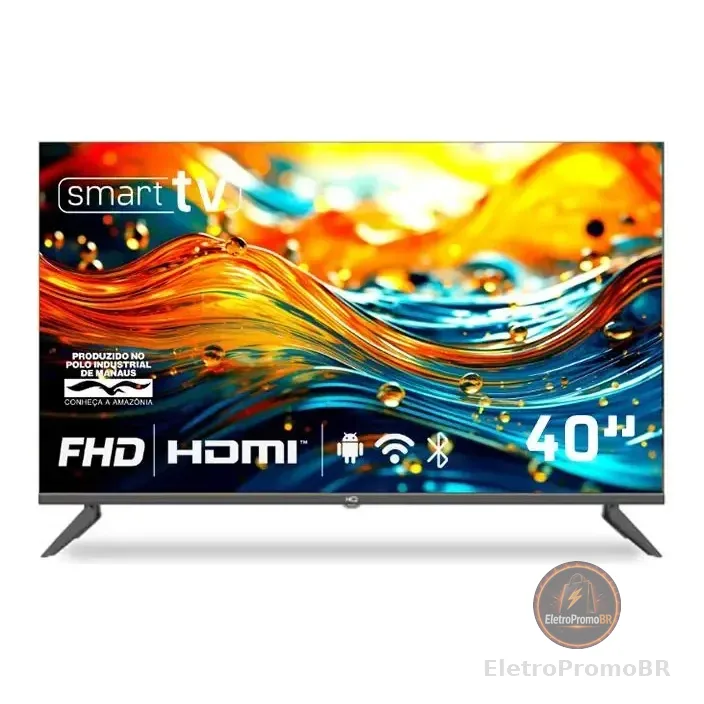 Smart Tv Hq 40" Full Hd Android 12 Design Slim Hqs40nkhm
