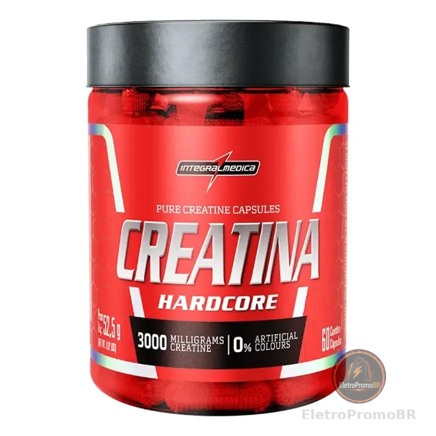 Creatina 100% Pura 60 Cápsulas Integralmédica Sem Sabor
