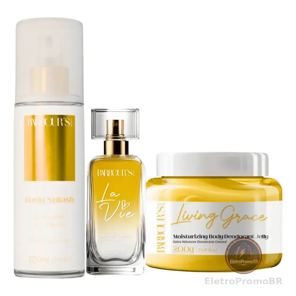 Body Splah Geleia Perfume Capilar Living Grace Barbour's