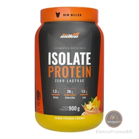 Suplemento En Pó New Millen Whey Protein Sabor Pêssego E Manga X 900g