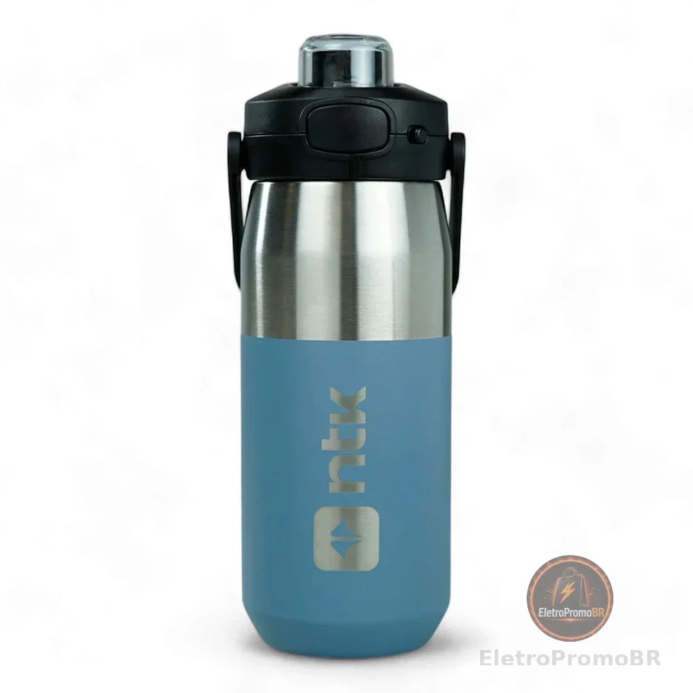 GARRAFA TÉRMICA ISOMAX DE 550ML NTK AZUL CLARO