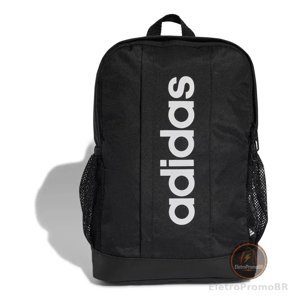 Mochila Linear Infantil adidas Preto Liso