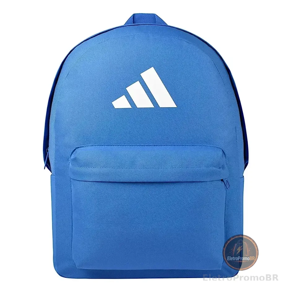 Mochila Classic 3 Bar Logo adidas Azul Liso
